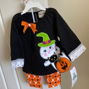 12 months Baby Girl Halloween Outfit 2piece Set. Never worn. Tag still on.